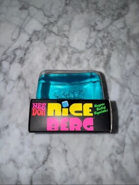 NEW Nee Doh Viral Nice Berg Solid Squish Toy - Blue